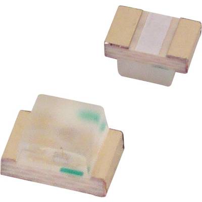 Two tiny electronic components on a light background. One shows a transparent area, the other is completely flat.