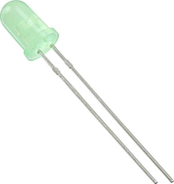 Lite-On LTL-307GLC LED wired Green Circular 5 mm 3.7 mcd 50 ° 7 mA 1.9 V