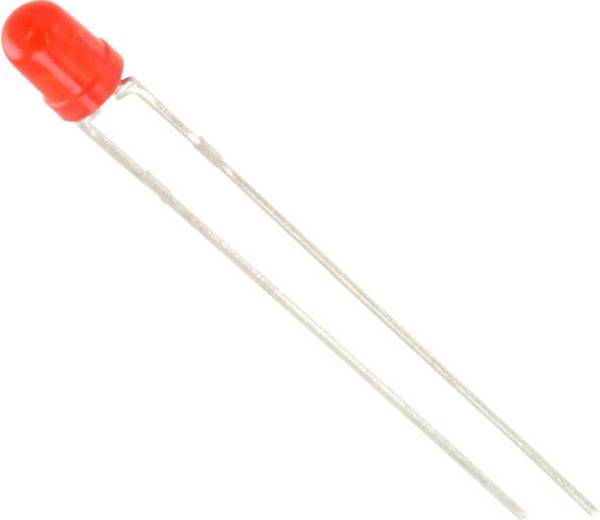 Lite-On LTL-4211N LED wired Red Circular 3 mm 4.4 mcd 60 ° 15 mA 2.1 V