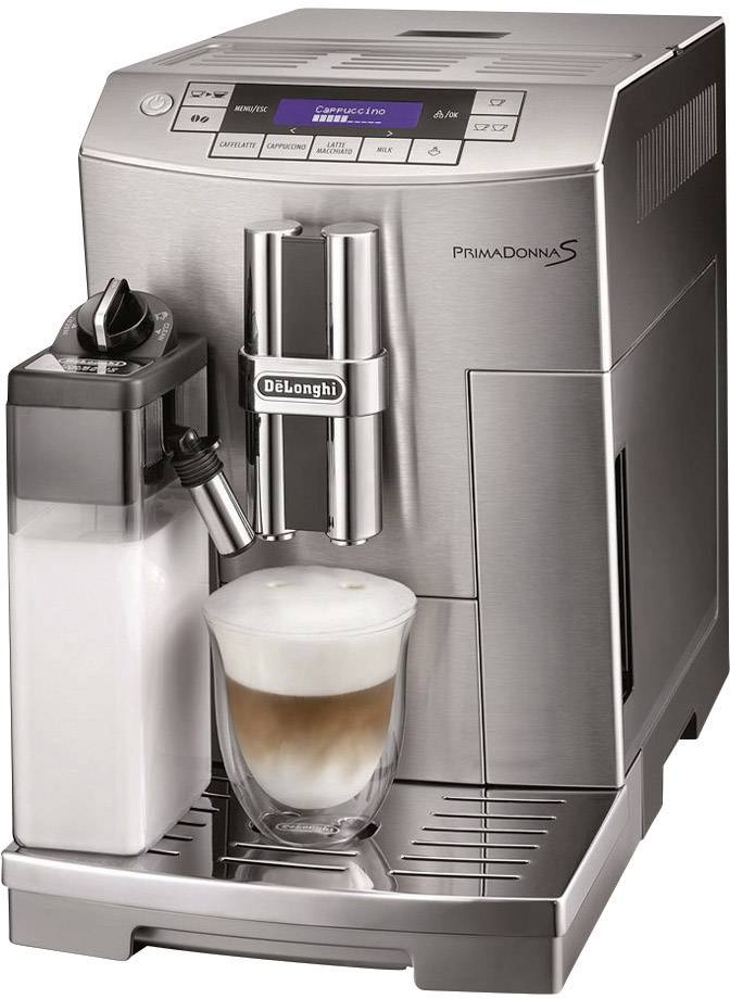 uitgebreid Schaken bende DeLonghi PrimaDonna S De Luxe ECAM 28.466.MB Fully automated coffee machine  Stainless steel, Black | Conrad.com