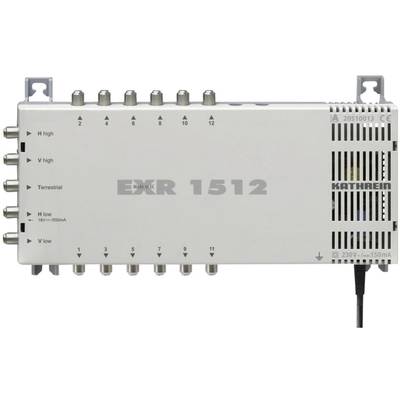 Kathrein EXR 1512 SAT multiswitch Inputs (multiswitches): 5 (4 SAT/1 terrestrial) No. of participants: 12 