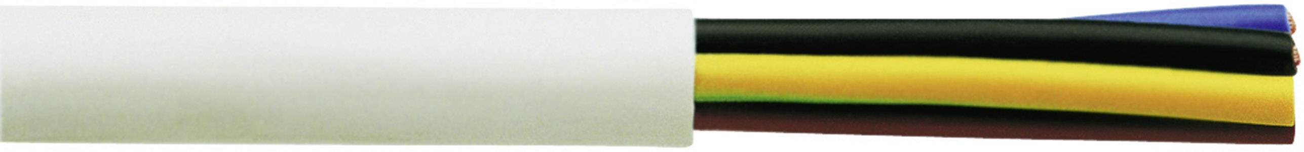 Faber Kabel 30031-50 Flexible cable H05VV-F 5 G 2.50 mm² White 50 m