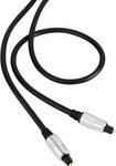 SpeaKa Toslink connection cable black super soft, 0.5 m