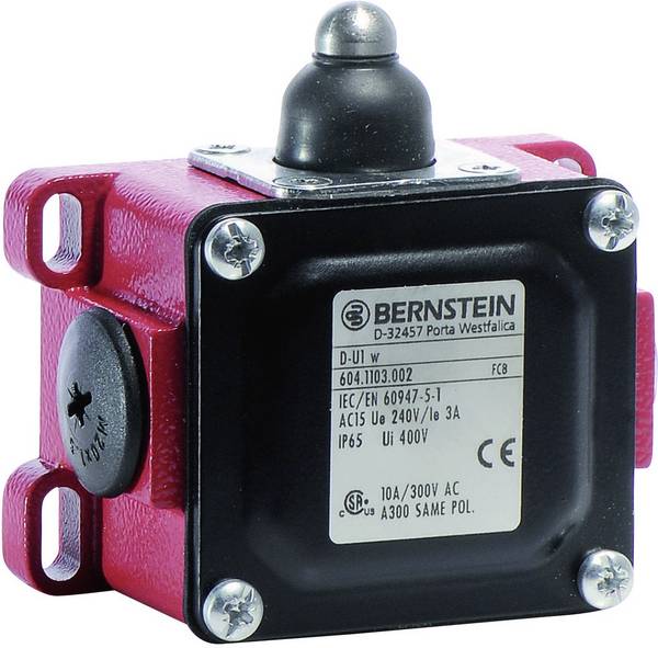 BERNSTEIN 6041103002 D-U1 W Limit switch 240 V AC 10 A Tappet momentary IP65 1 pc(s)
