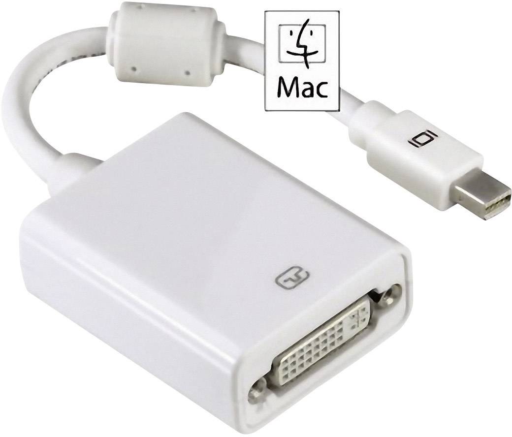 Hama 00053248 DisplayPort / DVI Adapter [1x Mini DisplayPort plug - 1x DVI socket 29-pin] White incl. ferrite core 15.00-2