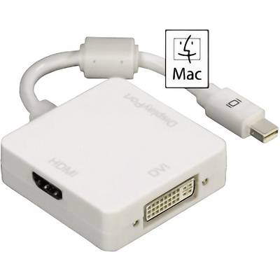 Hama 53245 DisplayPort / DVI / HDMI Adapter [1x Mini DisplayPort plug - 1x HDMI socket, DVI socket 29-pin, DisplayPort s-2