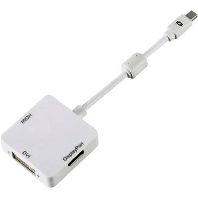 Hama 53245 DisplayPort / DVI / HDMI Adapter [1x Mini DisplayPort plug - 1x HDMI socket, DVI socket 29-pin, DisplayPort s-3