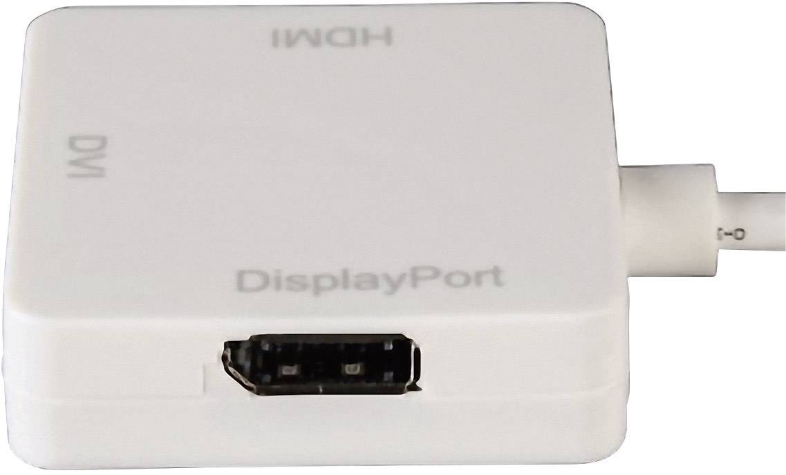 Hama 53245 DisplayPort / DVI / HDMI Adapter [1x Mini DisplayPort plug - 1x HDMI socket, DVI socket 29-pin, DisplayPort s-5