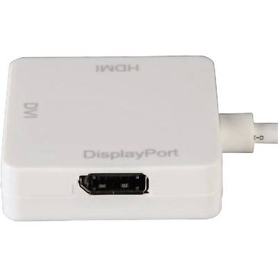 Hama 53245 DisplayPort / DVI / HDMI Adapter [1x Mini DisplayPort plug - 1x HDMI socket, DVI socket 29-pin, DisplayPort s-5