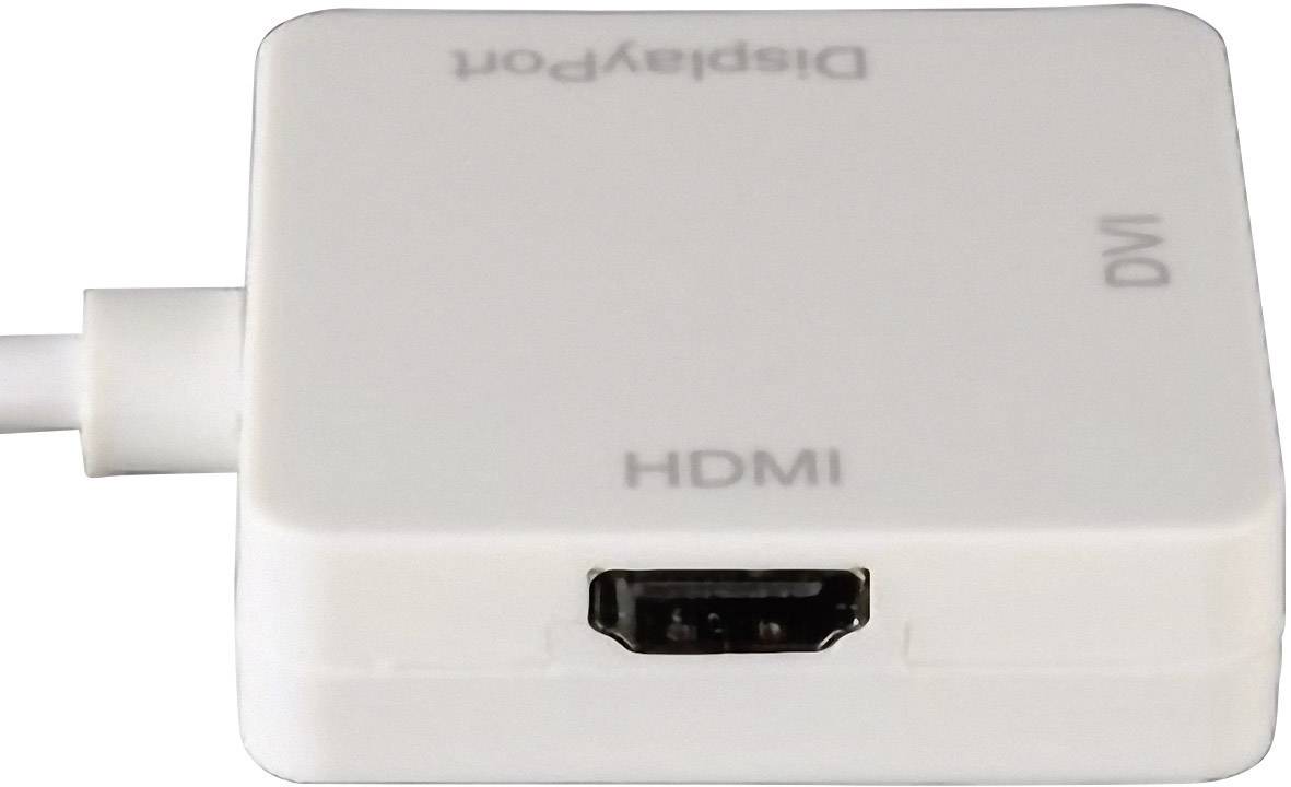 Hama 53245 DisplayPort / DVI / HDMI Adapter [1x Mini DisplayPort plug - 1x HDMI socket, DVI socket 29-pin, DisplayPort s-7