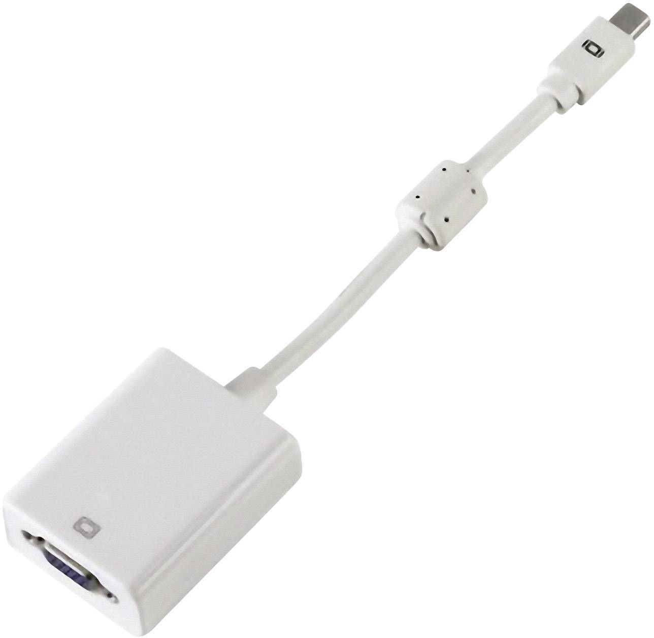 Hama 53247 DisplayPort / VGA Adapter [1x Mini DisplayPort plug - 1x VGA socket] White incl. ferrite core-2