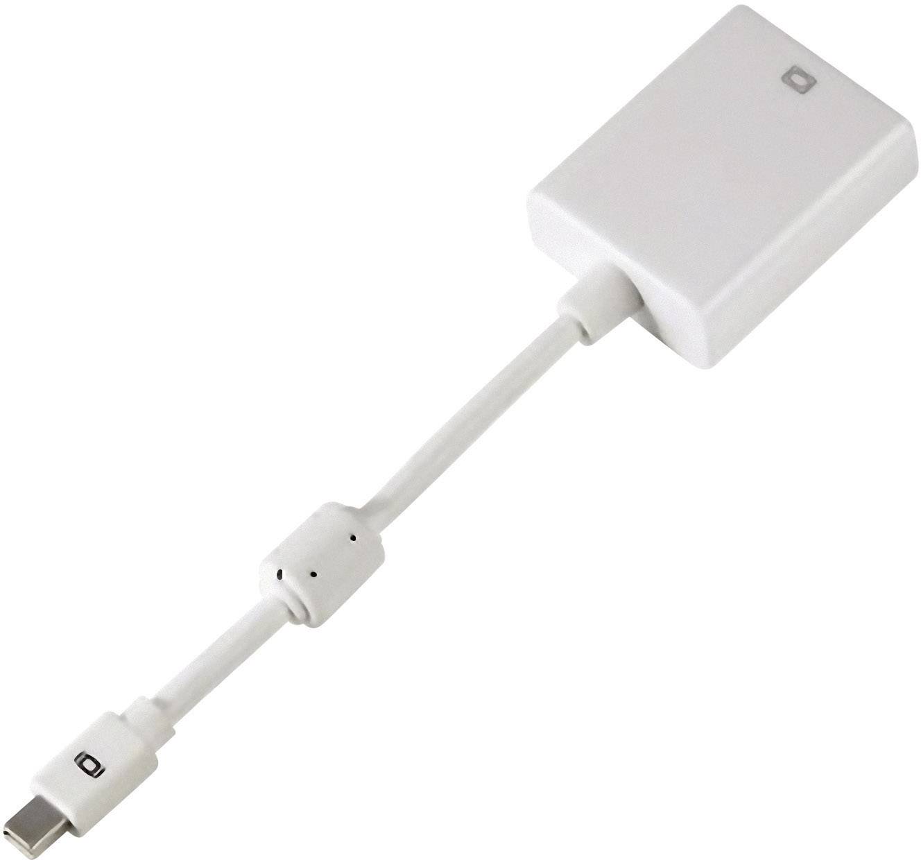 Hama 53247 DisplayPort / VGA Adapter [1x Mini DisplayPort plug - 1x VGA socket] White incl. ferrite core-3