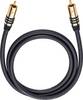 Oehlbach 21540 RCA Audio/phono Cable [1x RCA plug (phono) - 1x RCA plug (phono)] 10.00 m Black gold plated connectors