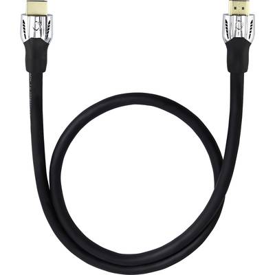 Oehlbach HDMI Cable  20.00 m Black 42511 Audio Return Channel, gold plated connectors, Ultra HD (4k) HDMI 