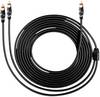 Oehlbach 151 RCA Audio/phono Cable [1x RCA plug (phono) - 2x RCA plug (phono)] 5.00 m Black gold plated connectors