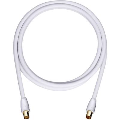 Oehlbach Antennas Cable [1x Belling-Lee/IEC plug 75Ω - 1x Belling-Lee/IEC socket 75Ω] 4.00 m 110 dB gold plated connecto