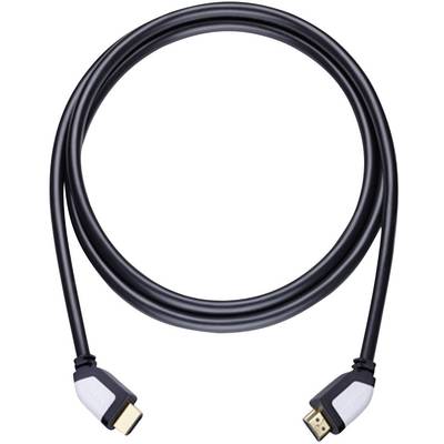 Oehlbach HDMI Cable HDMI-A plug, HDMI-A plug 1.70 m Black 42461 Ultra HD (4k) HDMI with Ethernet, Audio Return Channel, 