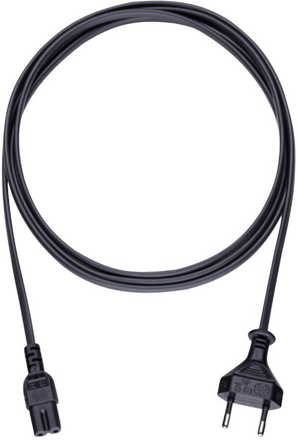 Oehlbach Current Cable [1x Europlug - 1x Small appliances socket (C7)] 5.00 m Black