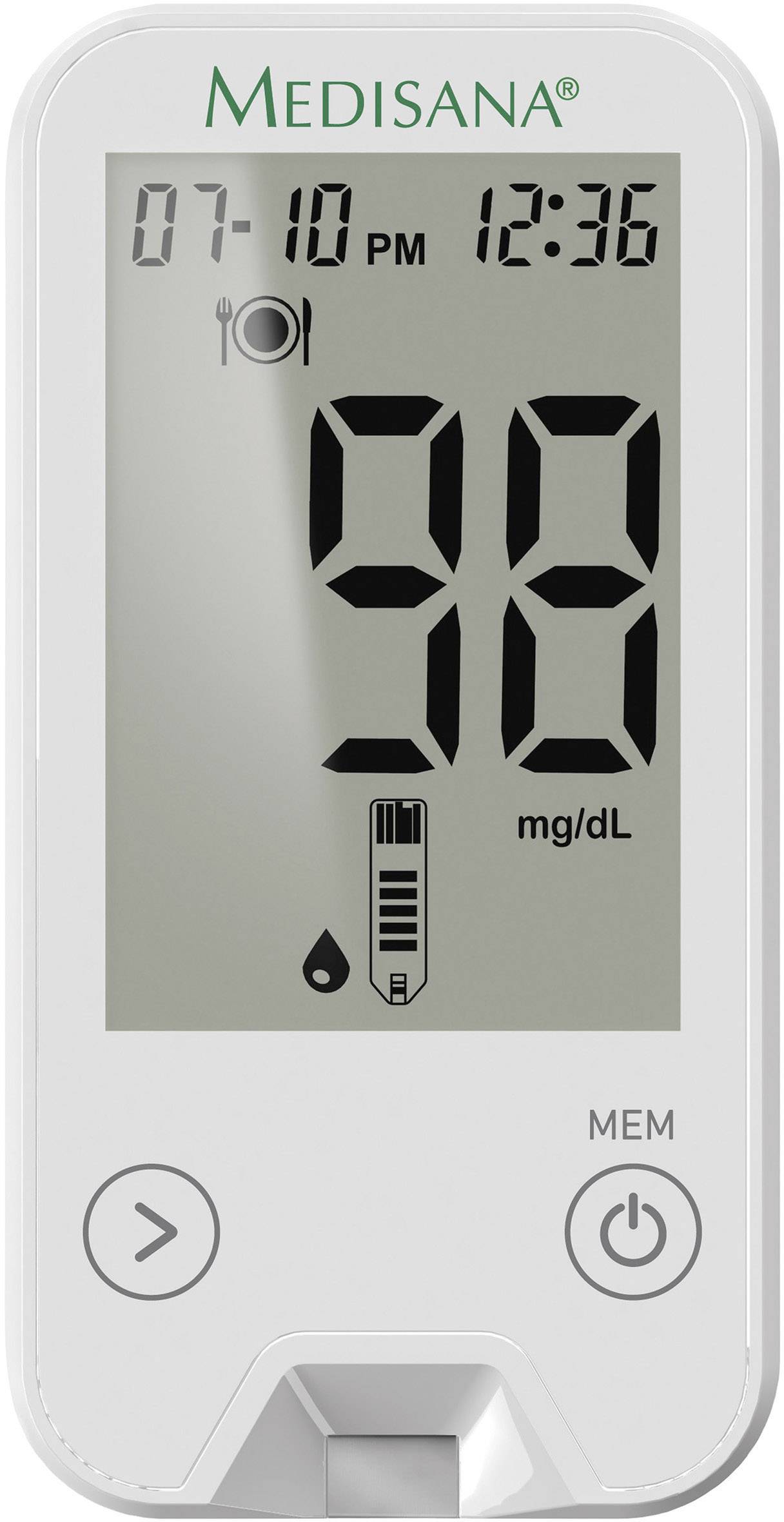 Medisana MediTouch® 2 mg/dL Blood glucose meter