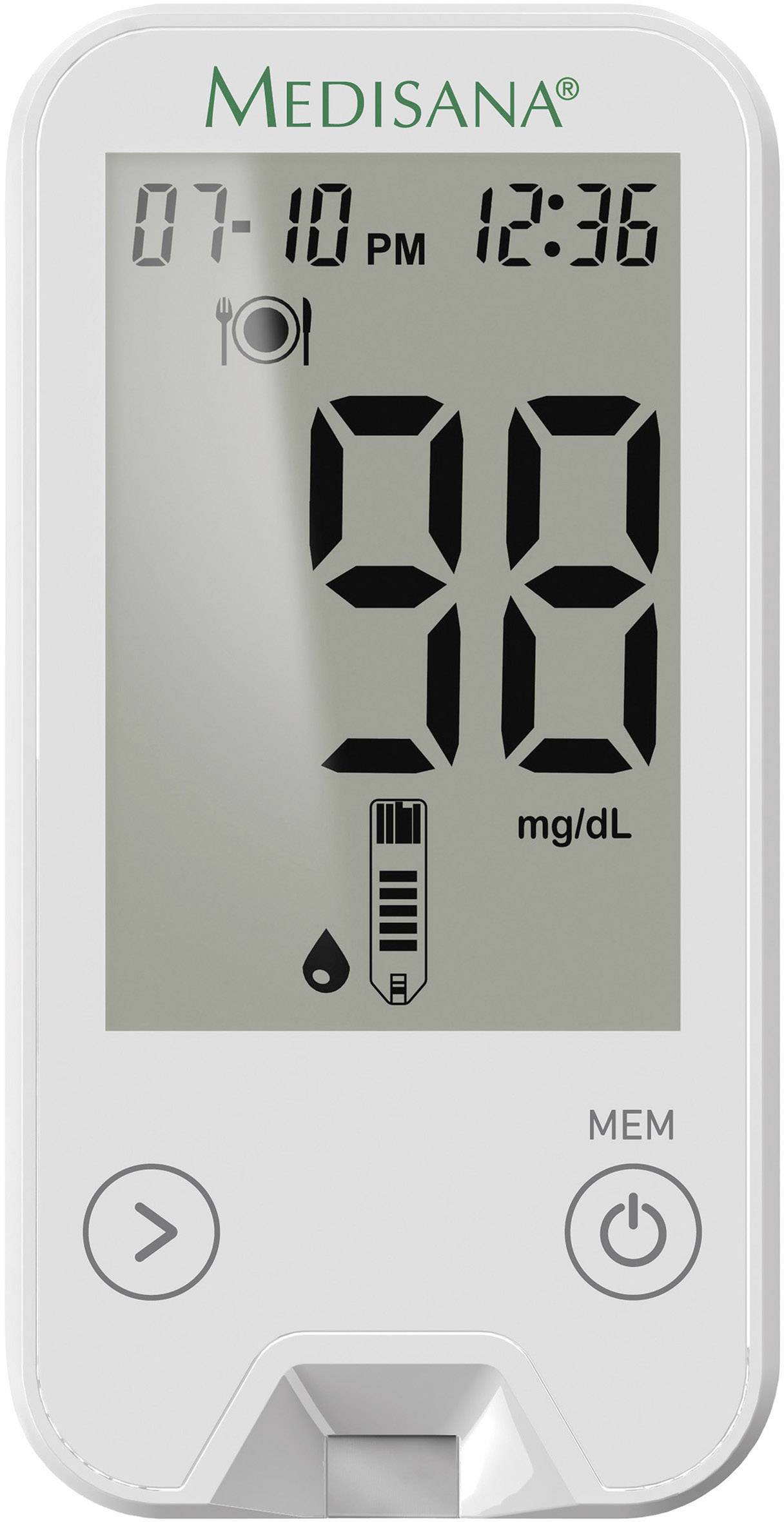 zwaartekracht zin spleet Medisana MediTouch® 2 mg/dL Blood glucose meter | Conrad.com