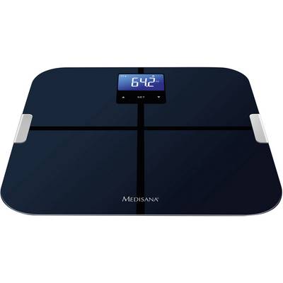 A digital body weight measuring device shows 64.2 kg on a blue display.