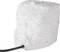 White, coarse foam cube with a black cable protruding from one side.