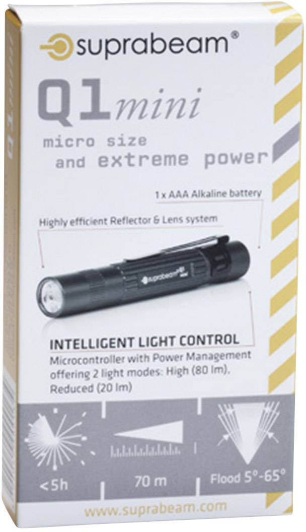 Suprabeam Q1 MINI SUPRABEAM Q1 Mini Penlight battery-powered LED (monochrome) 9.8 cm Grey-6