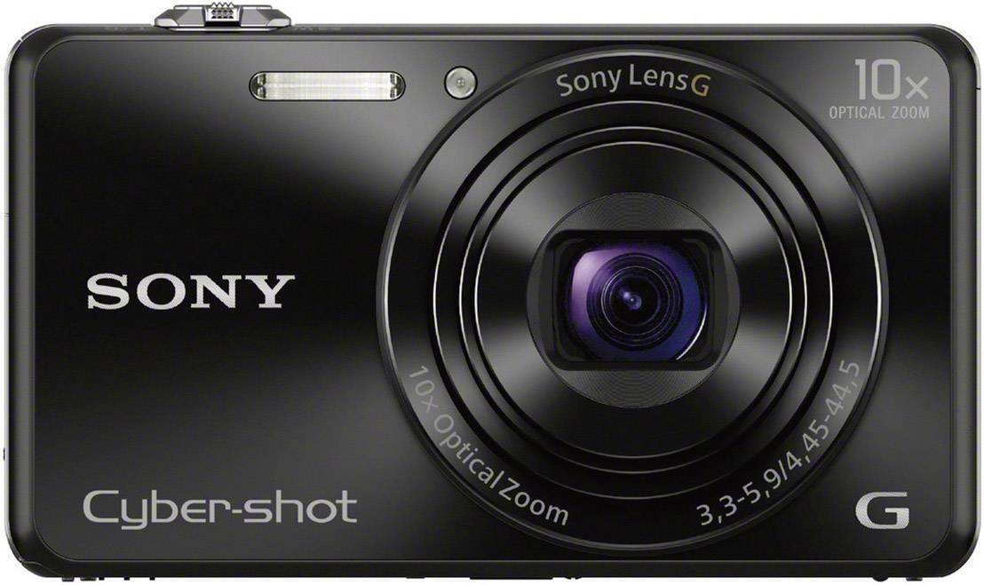 Sony Cyber-Shot DSC-WX220B Digital camera 18.2 MP Optical zoom: 10 x Black Full HD Video, Wi-Fi