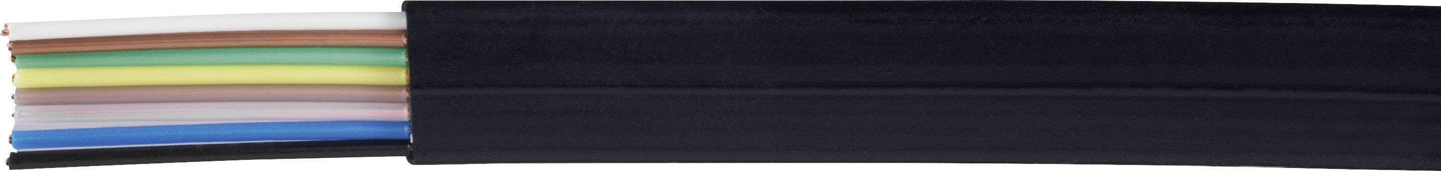 Kash 70I125 Phone cord LiYY 8 x 0.12 mm² Black 10 m