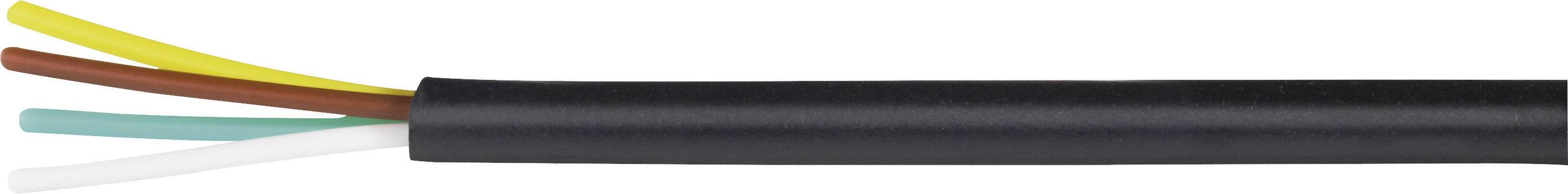 Kash 70I127 Phone cord LiYY 4 x 0.04 mm² Black 20 m