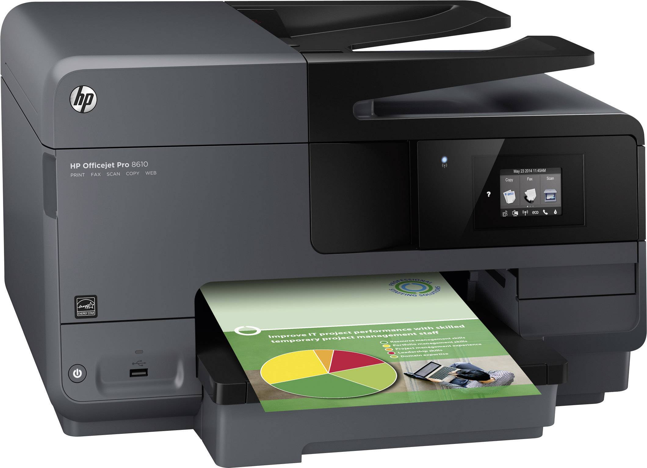 HP OfficeJet Pro 8610 Colour inkjet multifunction printer ...