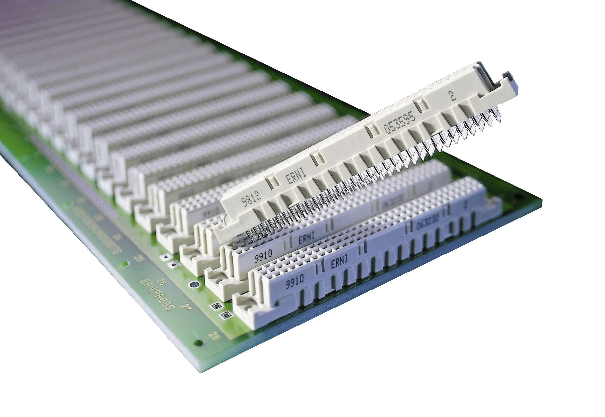 Edge connector (pins) 384051 Total number of pins 32 No. of rows 3 ERNI