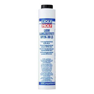 'Liqui Moly LKW Long-Term Grease KP2K-30 LS'. A tube of lubricating grease for long service life and high protection of lorry components.