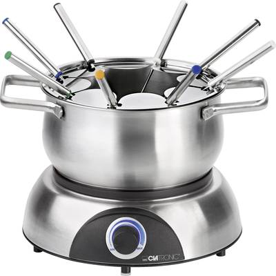 Clatronic FD3516 Fondue 1400 W with manual temperature settings Stainless steel, Black 