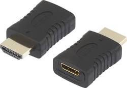 Speaka Professional Hdmi Adapter 1x Hdmi Plug 1x Hdmi Socket Mini Black Gold Plated Connectors Conrad Com