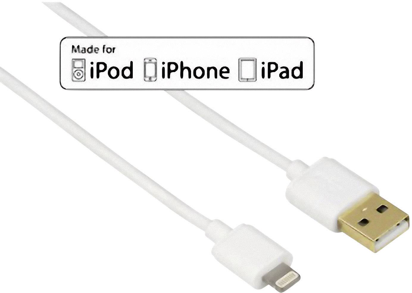 Hama Cable [1x USB 2.0 connector A - 1x Apple Dock lightning plug] 1.50 m White-1