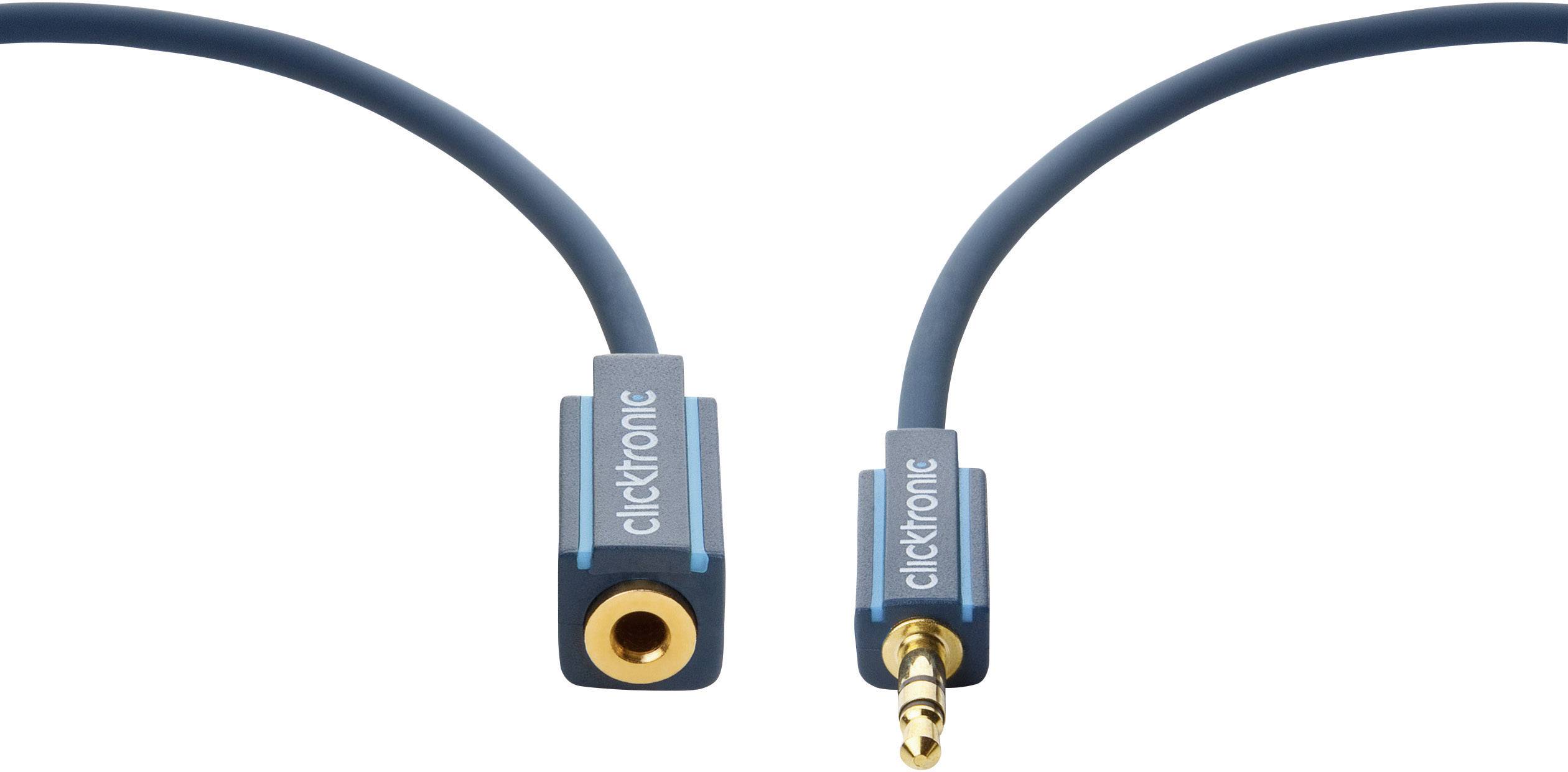 clicktronic 70486 Jack Audio/phono Cable [1x Jack plug 3.5 mm 1x Jack