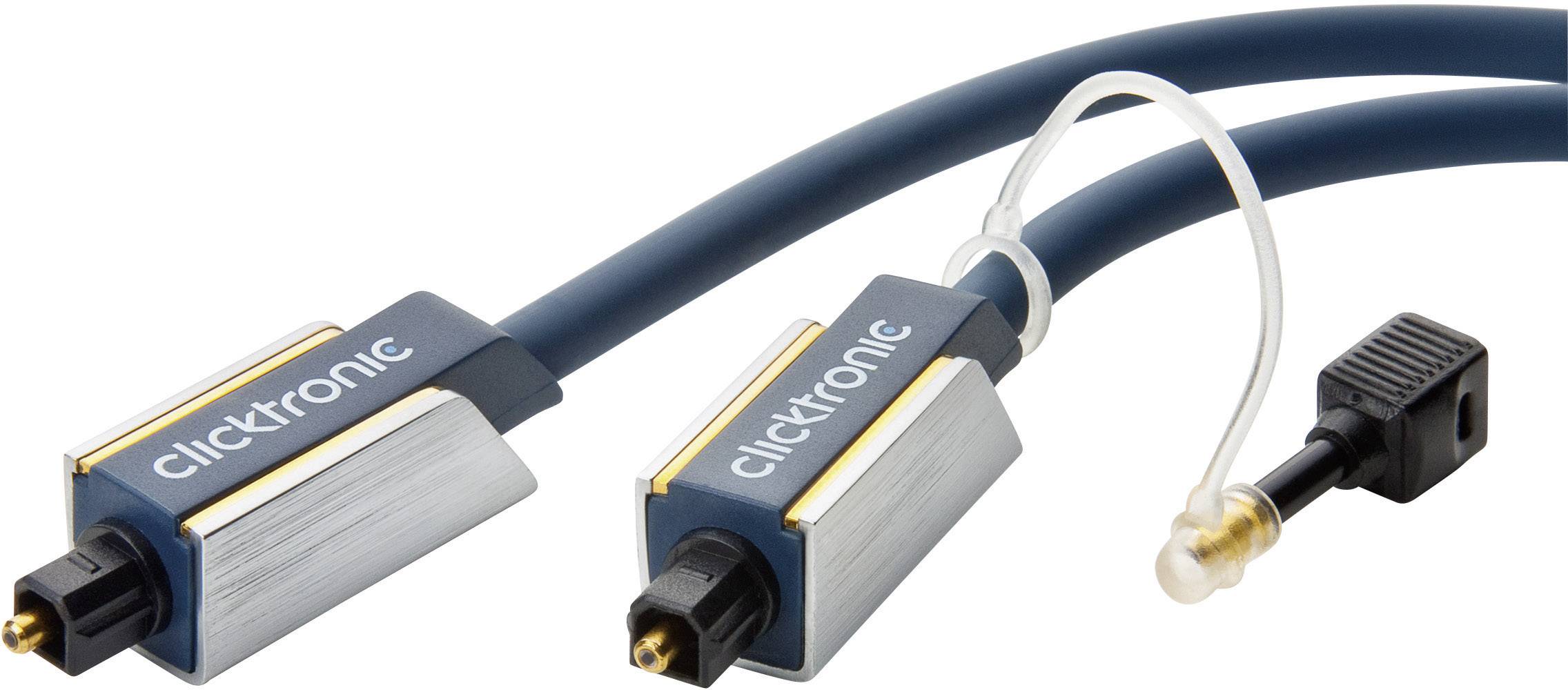 clicktronic Toslink Digital Audio Cable [1x Toslink plug (ODT) 1x
