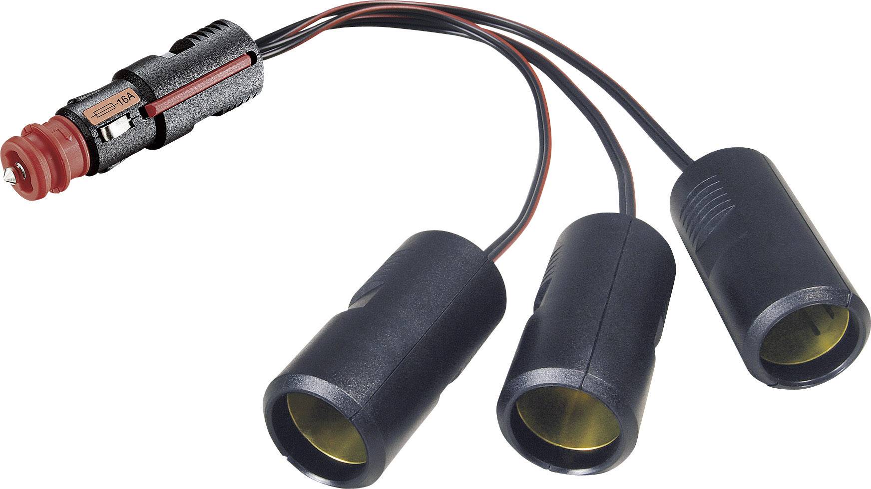 ProCar ProCar 12/24 V 5A Car Triple Power Adapter Max. load capacity=15 A