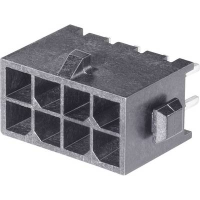 A black plastic plug with multiple rectangular pins and a locking tab, likely for electrical connections.