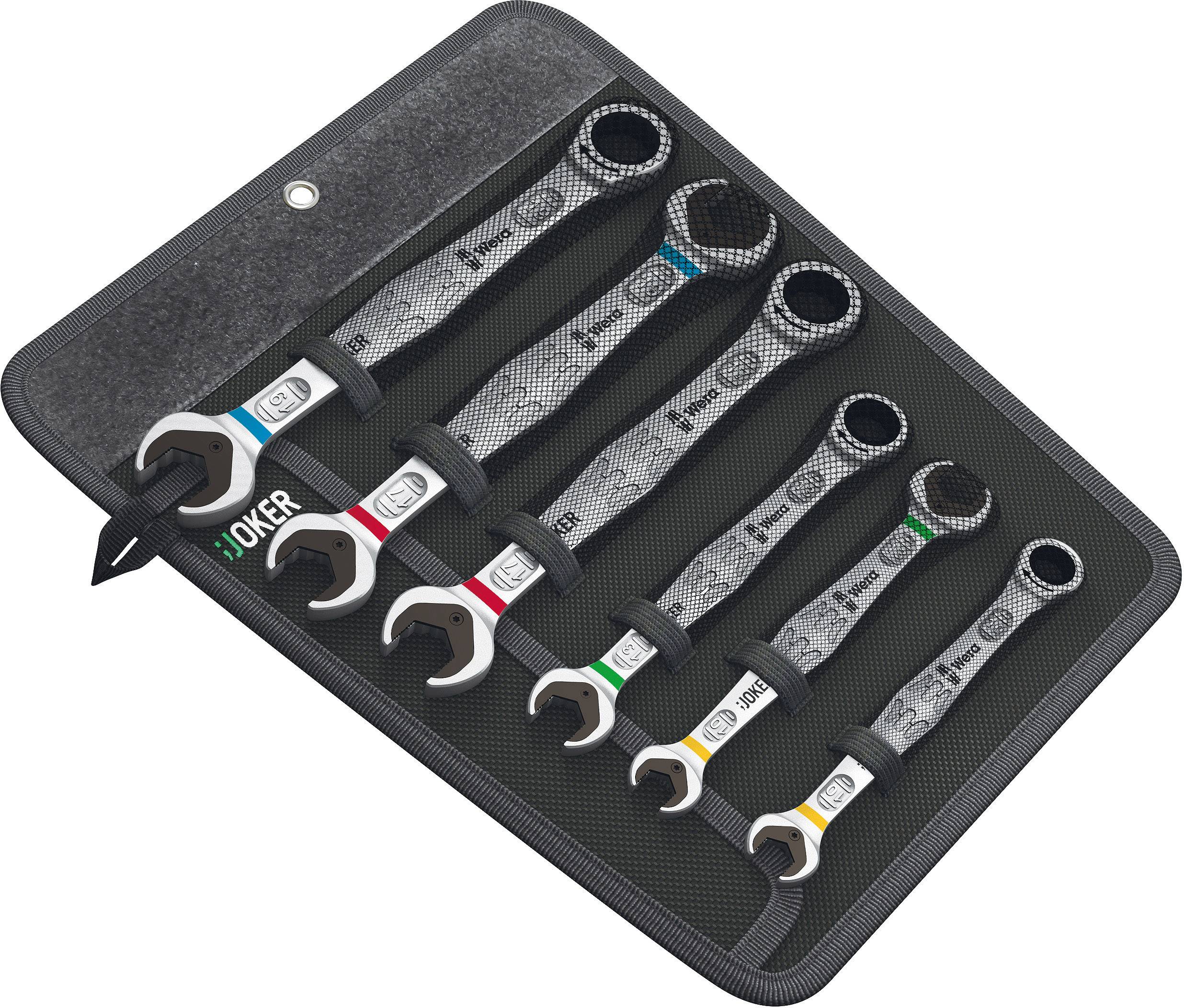 Wera 05020022001 Joker Ratcheting crowfoot wrench set 6-piece Spanner size (metric) 8 - 32 mm