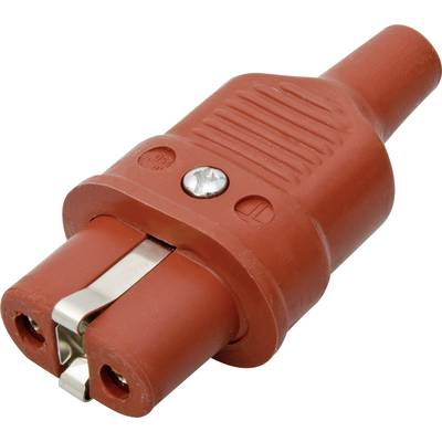 Kalthoff 344001 Hot wire connector 344 Socket, straight Total number of pins: 2 + PE 16 A Red 1 pc(s) 
