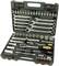 An open toolbox with various spanners, sockets and screwdrivers, neatly arranged.