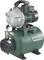 Water pump by Metabo with green pressure vessel, pressure gauge and silver pump head. Ideal for water supply and pressure boosting.