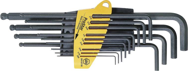 Wiha 369 SZ13B Allen Allen key set 0.05 inch, 1/16 inch, 5/64 inch, 3/32 inch, 7/64 inch, 1/8 inch, 9/64 inch, 5/32 inch, 3/16 inch, 7/32 inch, 1/4 inch, 5/16