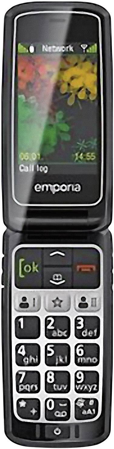 Emporia Connect Big Button SIM Free Mobile Phone, Black/silver from