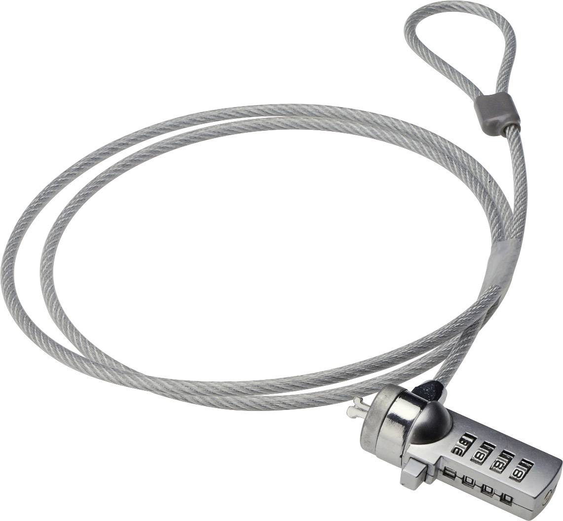 Logilink Heavy Duty Security Cable with 4Dial Combination Lock Black