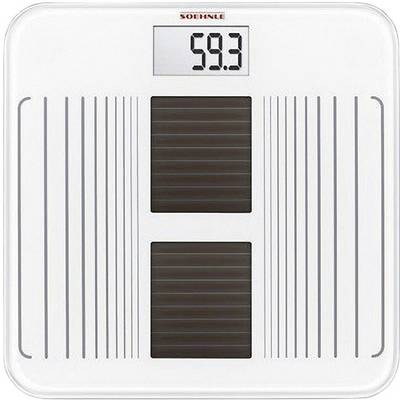 Soehnle Solar Star Digital bathroom scales 63341 Weight range=150 kg White Incl. solar cells-0