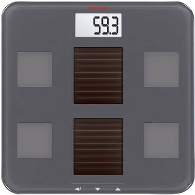 Soehnle Solar Fit Digital bathroom scales 63342 Weight range=150 kg Grey Incl. solar cells-0