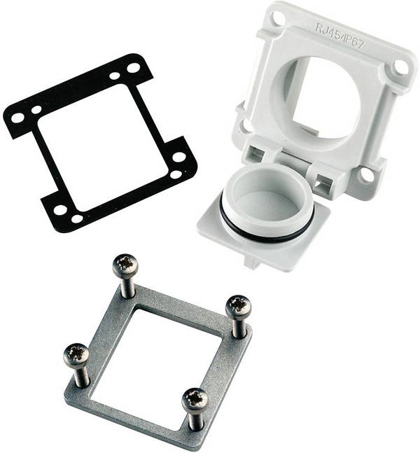 Telegärtner 100023156 STX V6 flange version 6 100023156 Sleeve plug Light grey 1 pc(s)